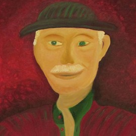 Green Eyed Man with hat